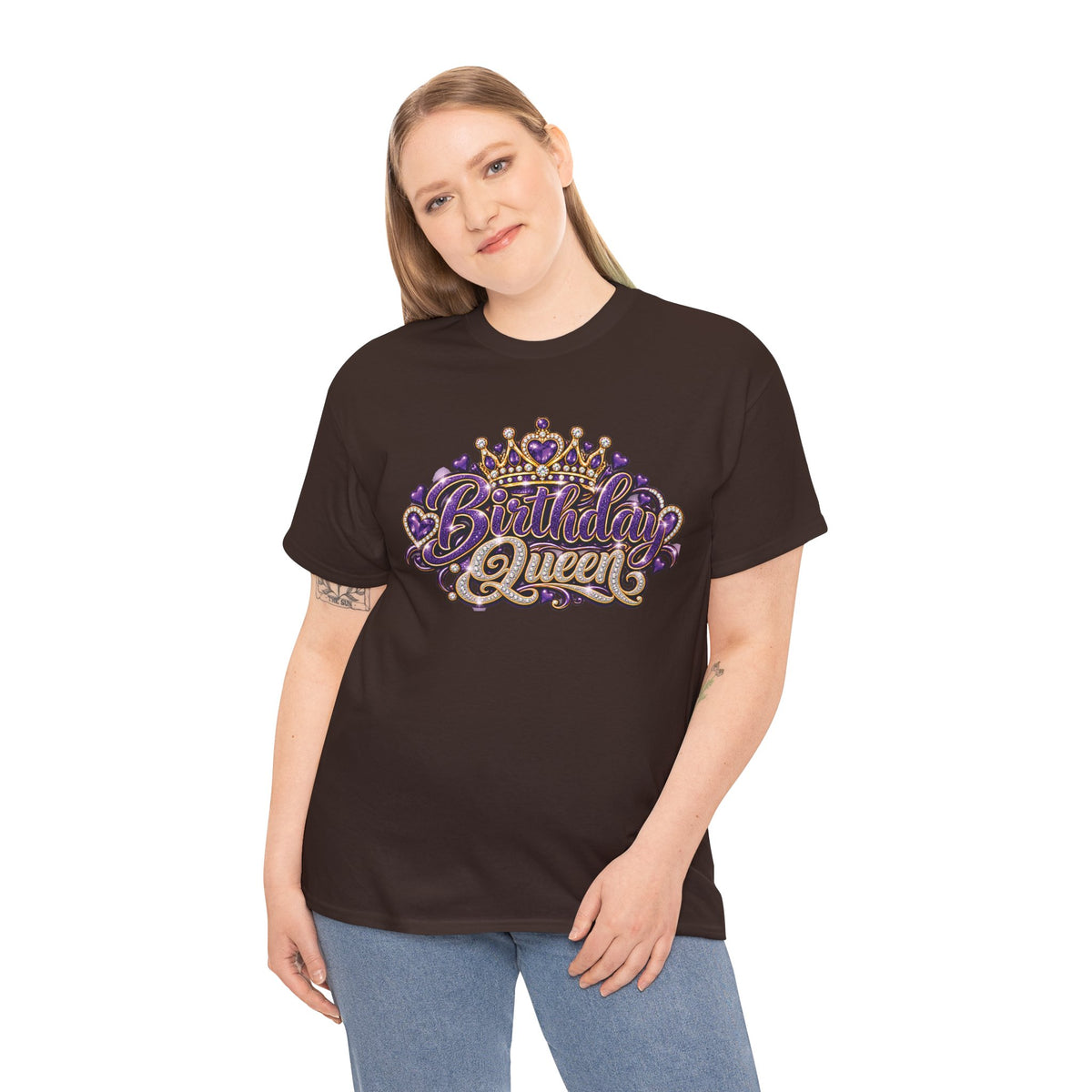 Birthday Purple Queen Graphic T-Shirt