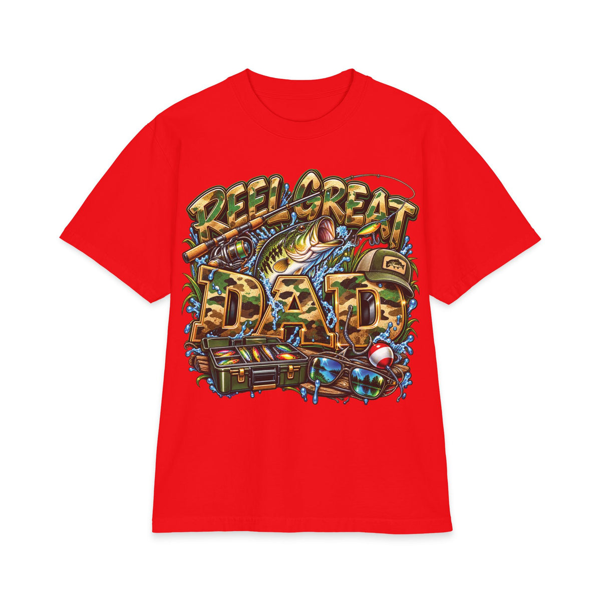 Detroit Reel Great Dad T-Shirt | Fishing Graphic Tee, Dad Shirt