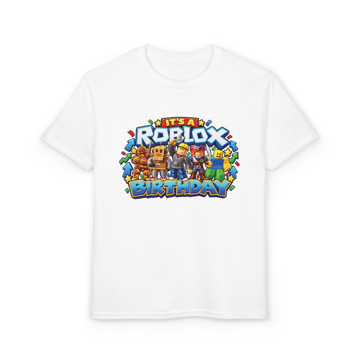 Youth Roblox Birthday T-Shirt – Leveling Up to 12