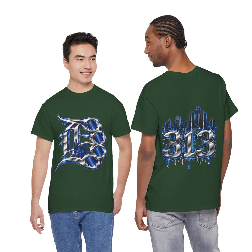 Detroit Brass Knuckles graphic tee | 313 Skyline Drip T-Shirt
