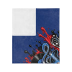 Detroit Rock City 313 graphic Velveteen Blanket | Guitar Skyline Music design
