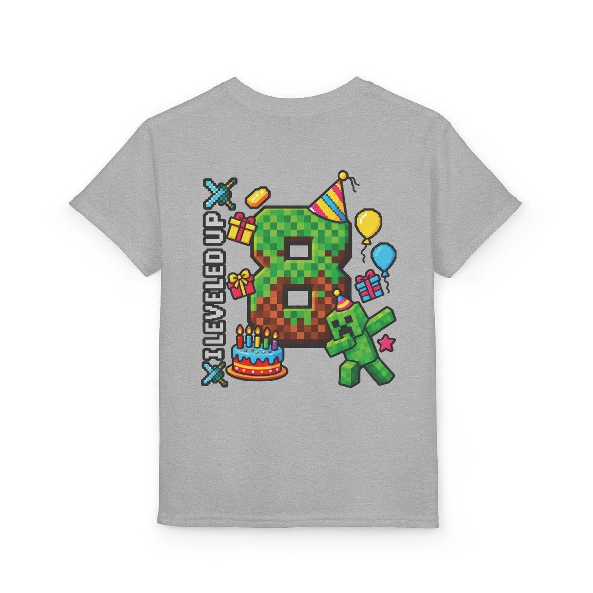 Bruh It’s My Birthday Minecraft-Inspired Youth T-Shirt