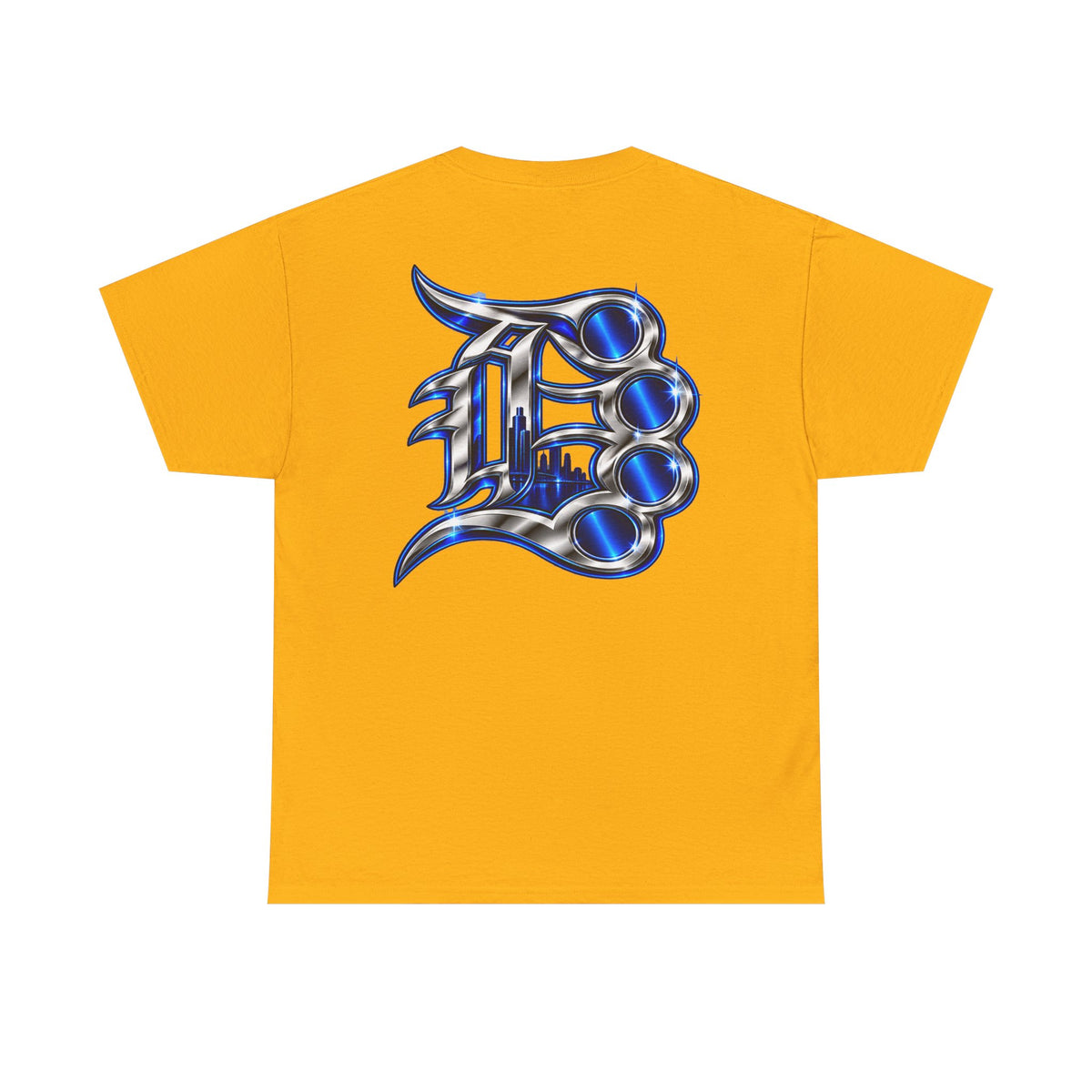 Detroit Baseball Tee | Vintage Script & Skyline Graphic