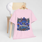 Detroit Football Graphic Tee | City Skyline, Players, Lions-Inspired Design