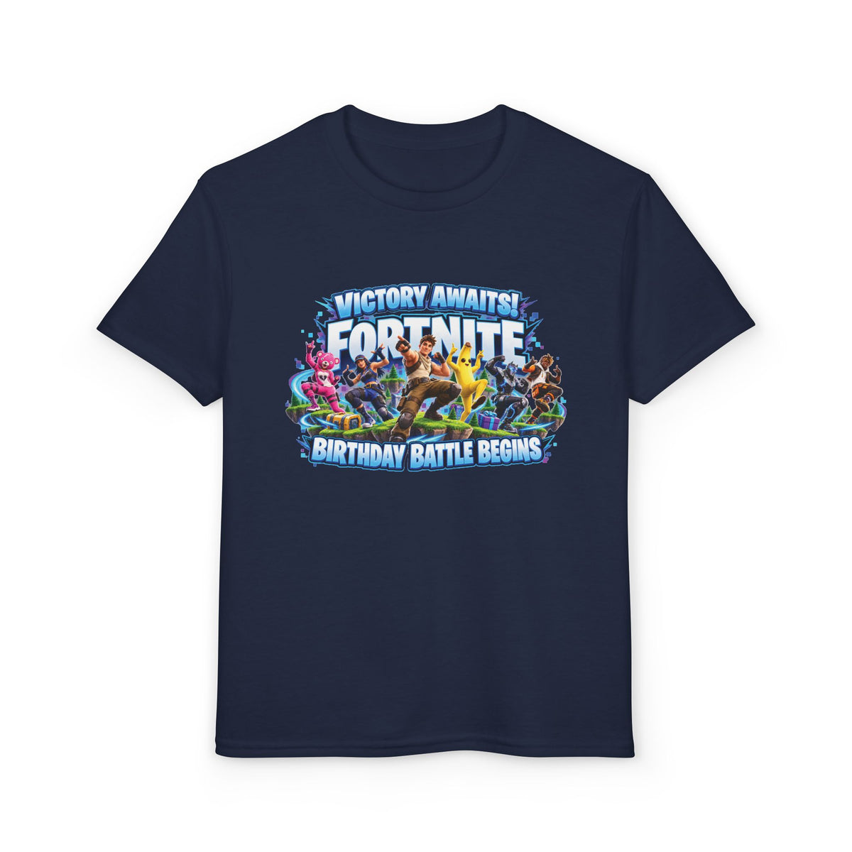 Fortnite Birthday Battle Begins Youth T-Shirt – Custom Number 12