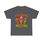 I'm Freaking Melting Halloween Tee | Melting Pumpkin Skull Frankenstein Ice Cream