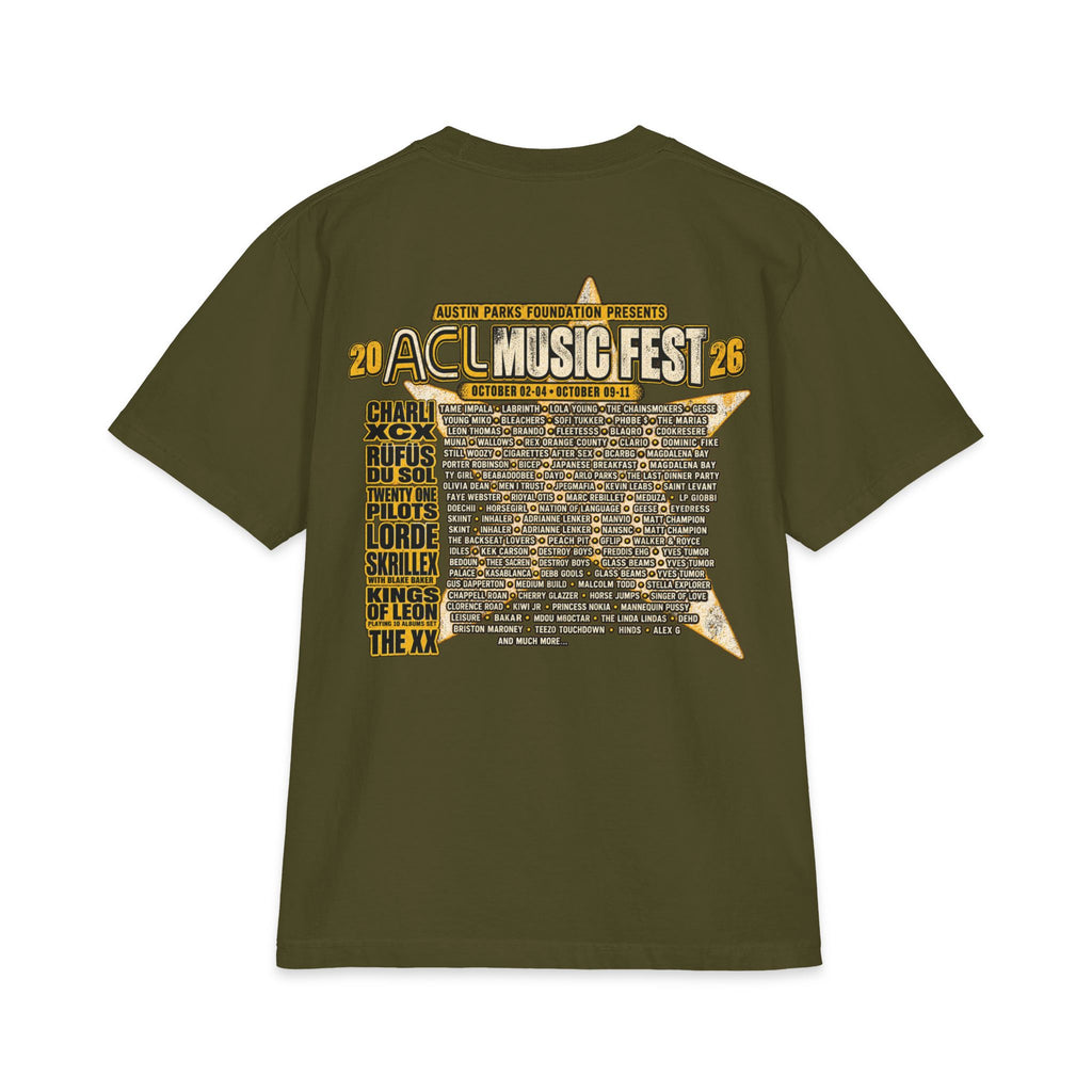 ACL Fest 2026 Austin Texas T-Shirt | Music Festival Lineup Tee