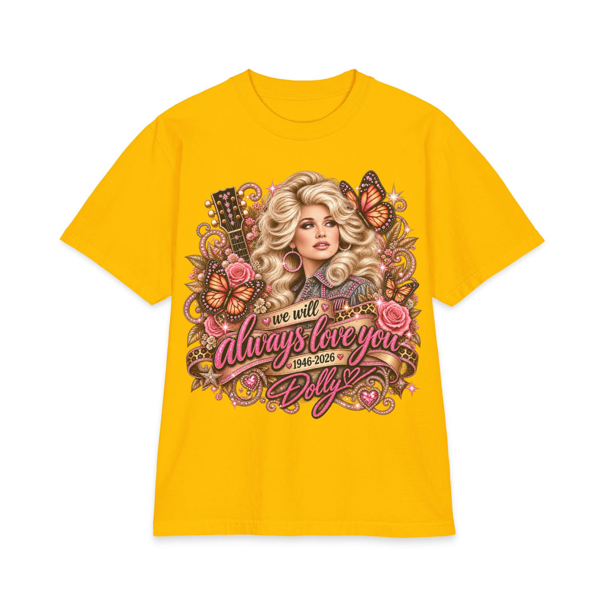 Dolly Tribute Portrait T-Shirt | We Will Always Love You 1946 2026
