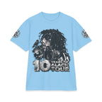 10 Years of 6lack Tour graphic T-Shirt | Number 6 back design