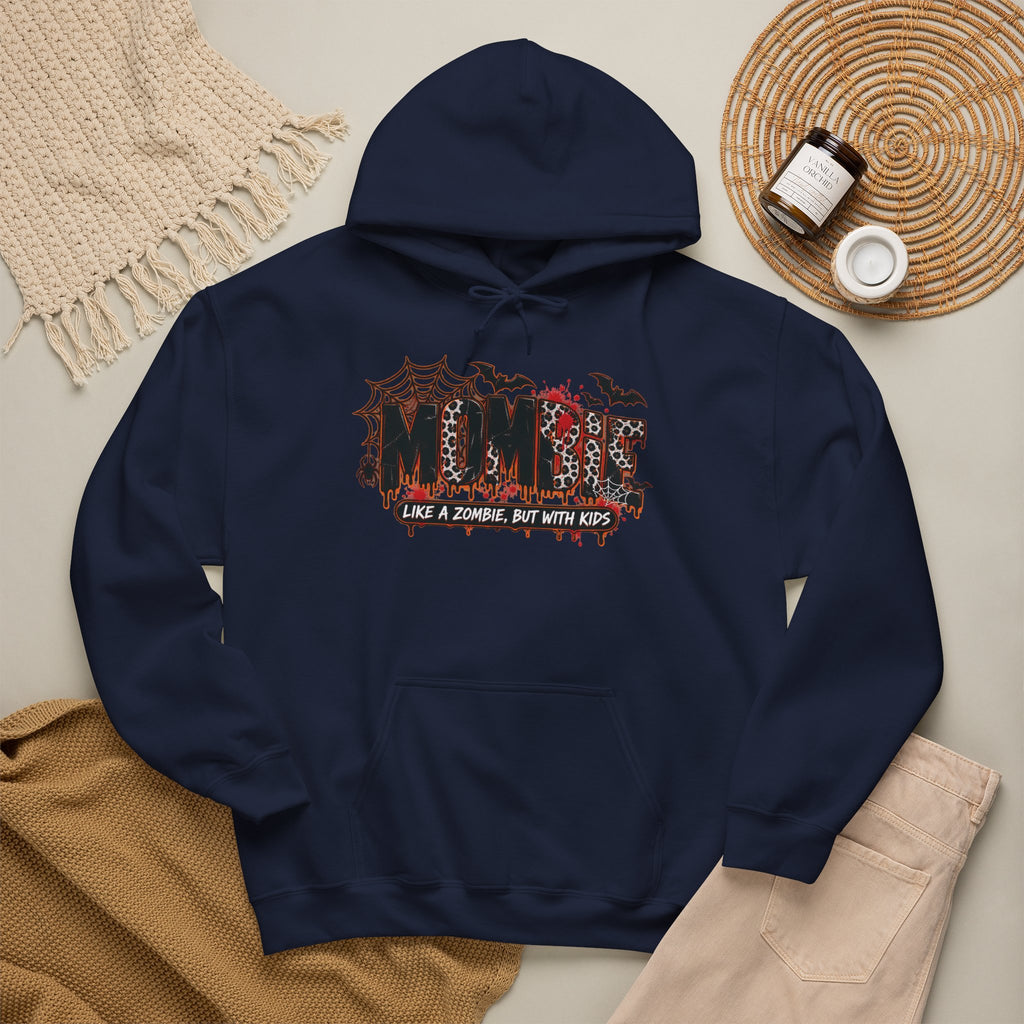 Mama Halloween Hoodie | spiderweb bats leopard print, spooky family mom sweatshirt