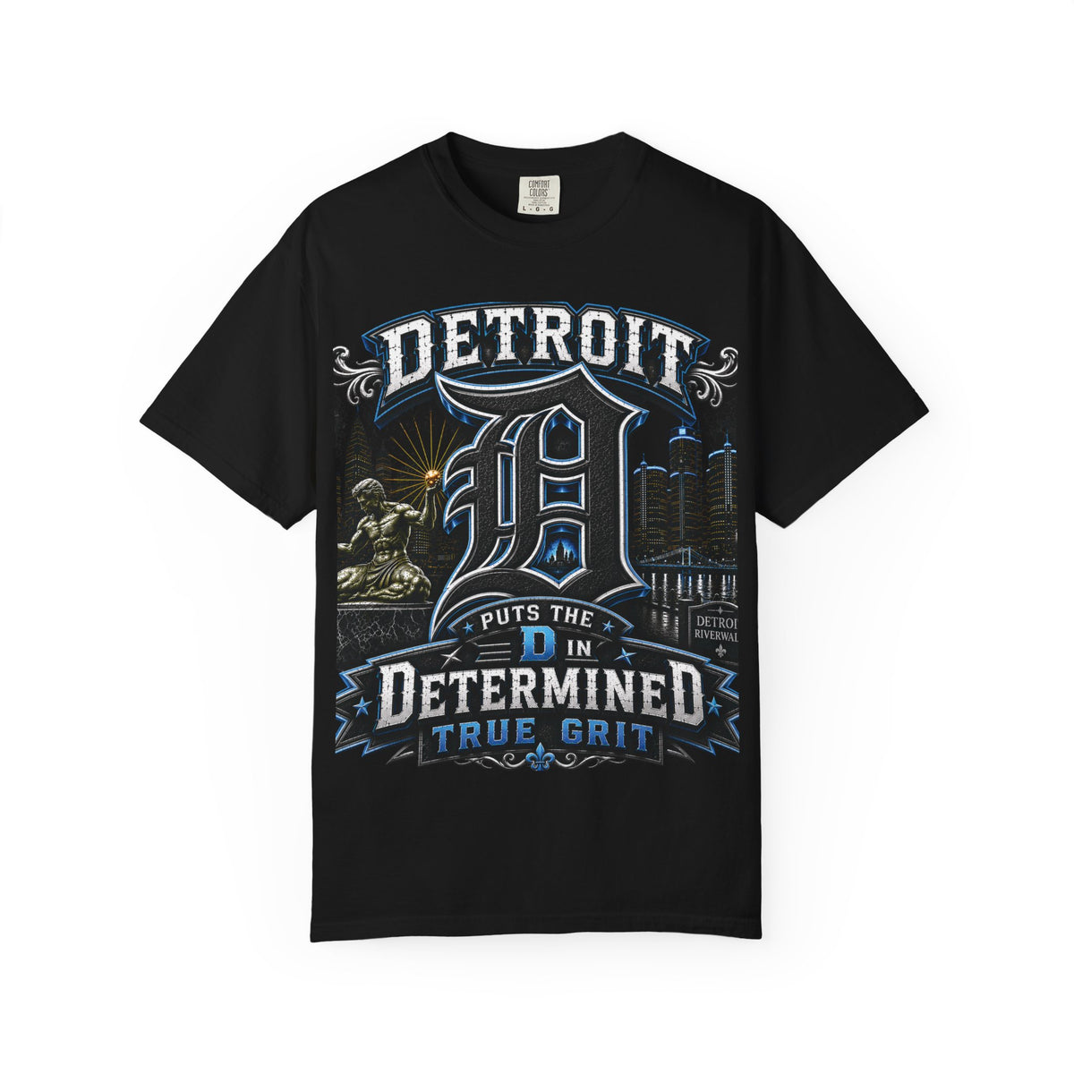 Detroit D Old English Logo T-Shirt | Determined True Grit City Pride