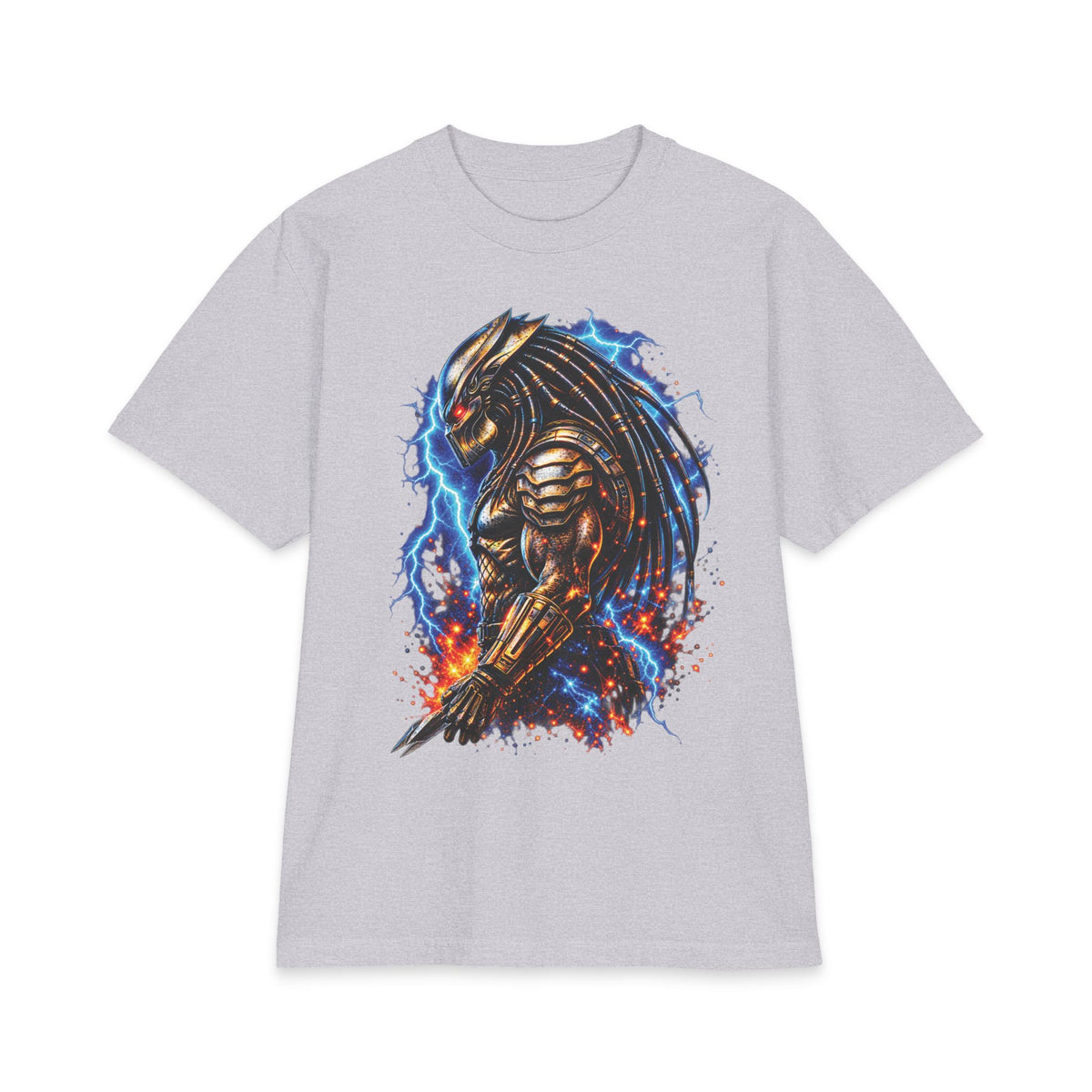 Armored Predator Illustration T-Shirt | Sci-Fi Monster Graphic