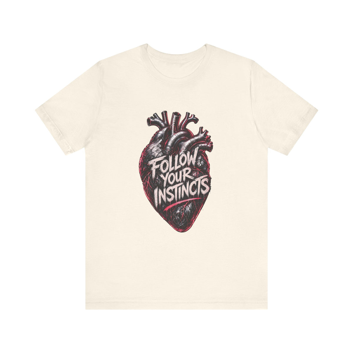 Anatomical Heart 'Follow Your Instincts' Tee | Graphic Heart Illustration