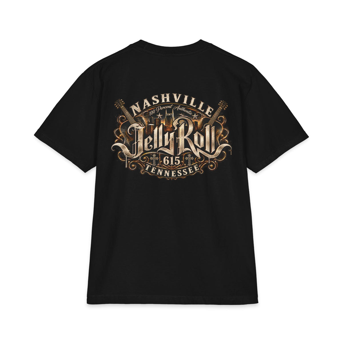 Nashville Jelly Retro Logo T-Shirt | Music City 615 Tennessee