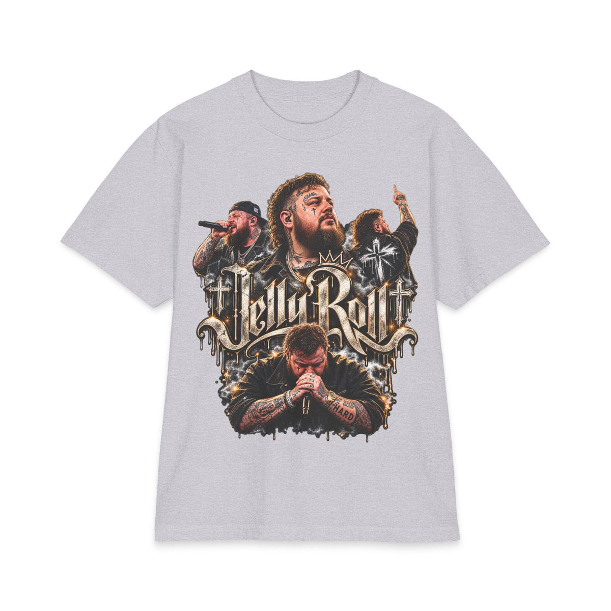 Roll Jelly band portrait T-Shirt | rock country tour tee