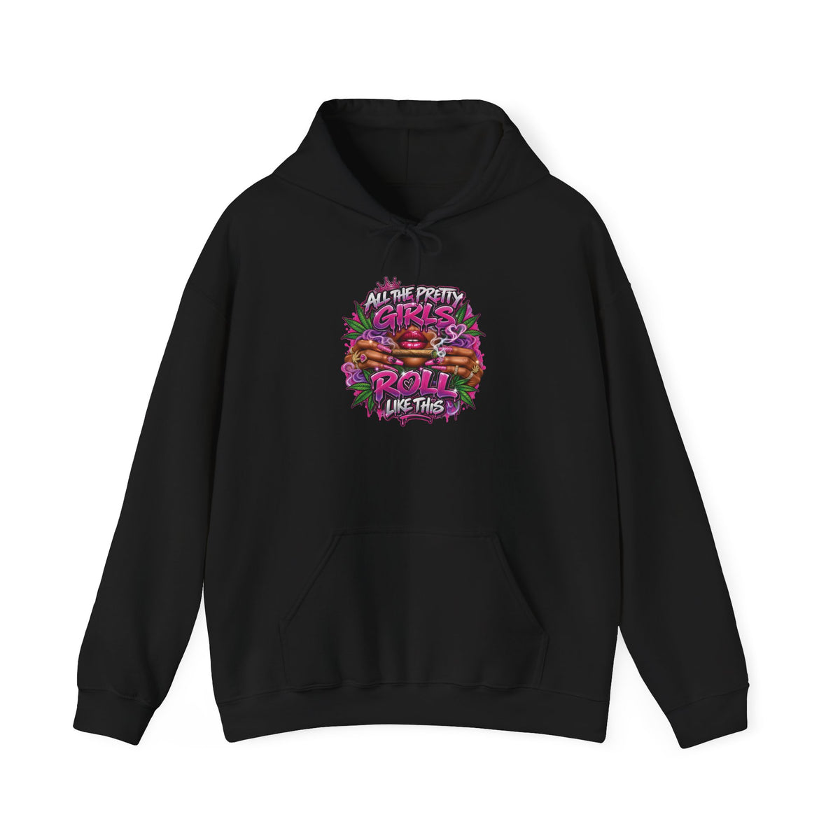 Girls Who Rock Roll Skate Hoodie | Retro Neon Skate Graphic
