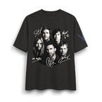 Signed Band Portrait T-Shirt Maroon 5 | Retro Rock Logo on Back