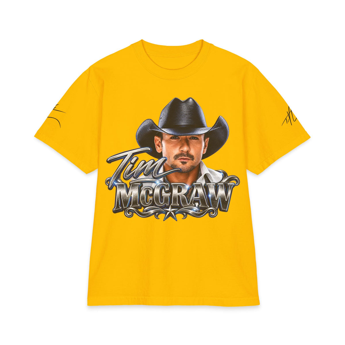 Country Singer Portrait McGraw Graphic Tee | Western Cowboy T-Shirt