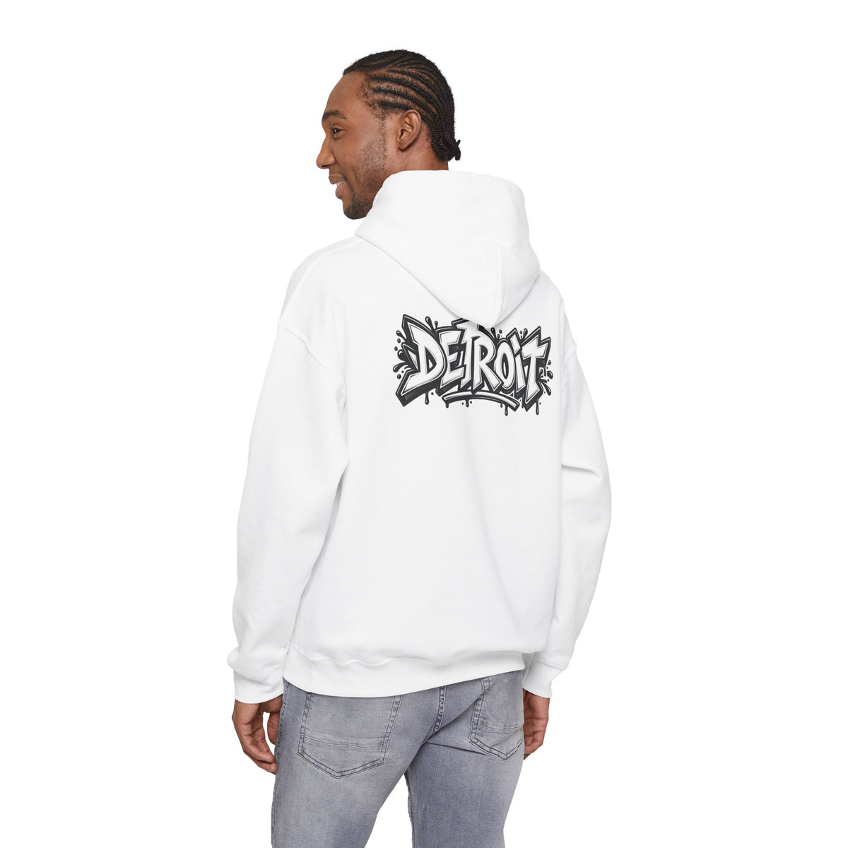 Detroit Graffiti Lion Hoodie | Colorful Street Art Pullover