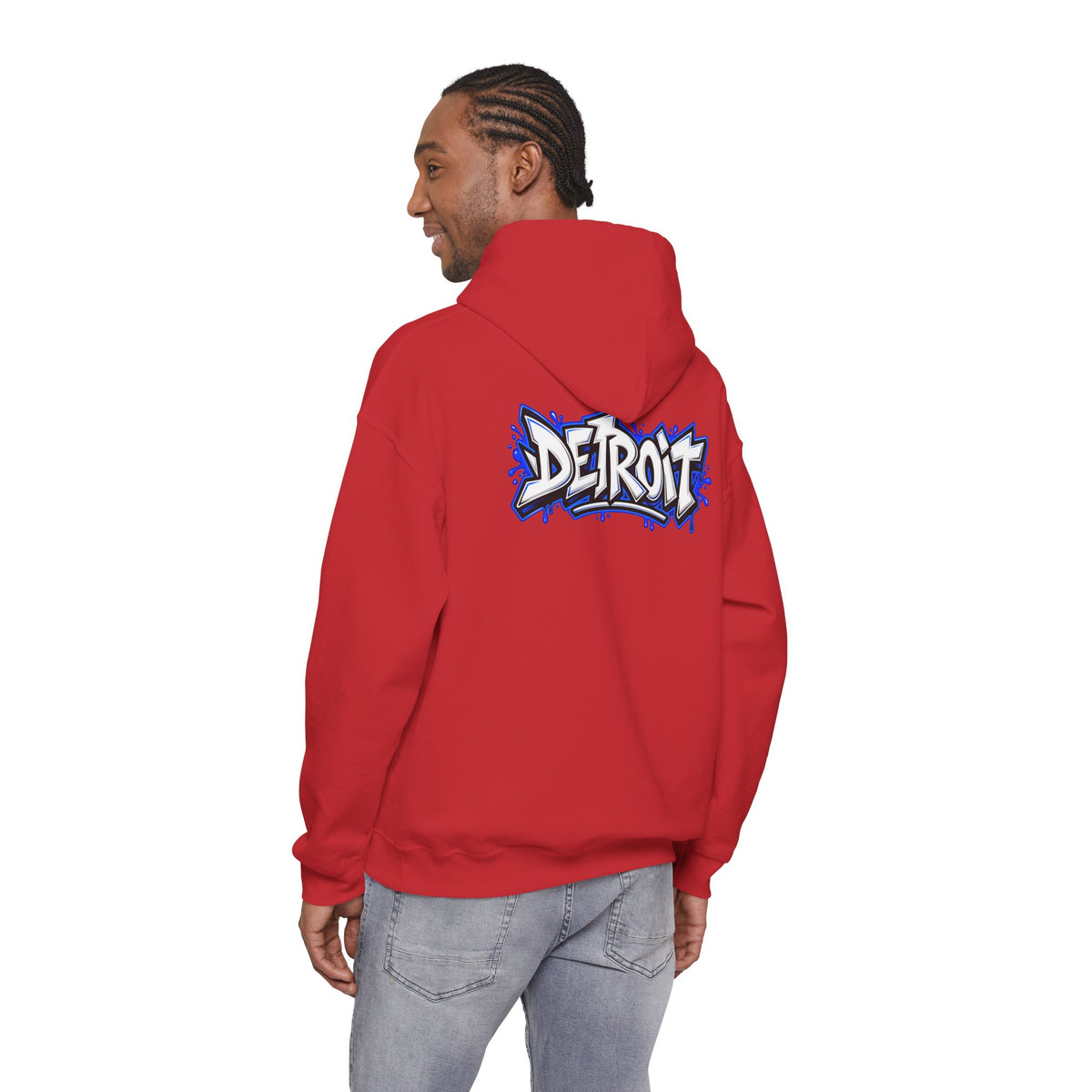 Detroit Graffiti Lion Hoodie | Detroit Drip Streetwear Sweatshirt