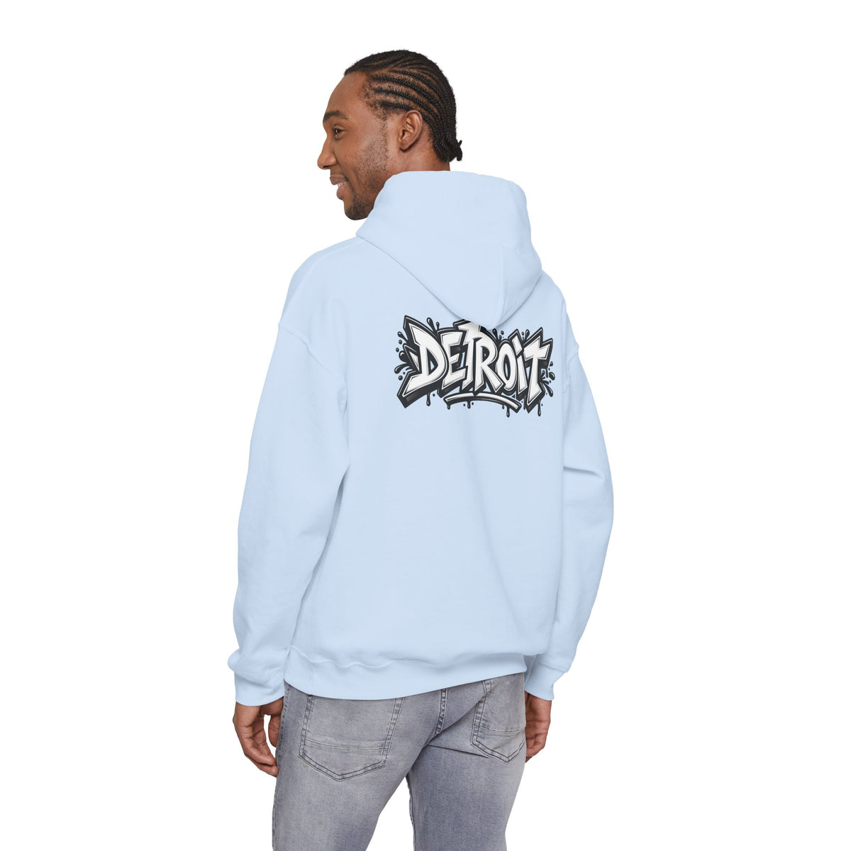 Detroit Graffiti Lion Hoodie | Colorful Street Art Pullover