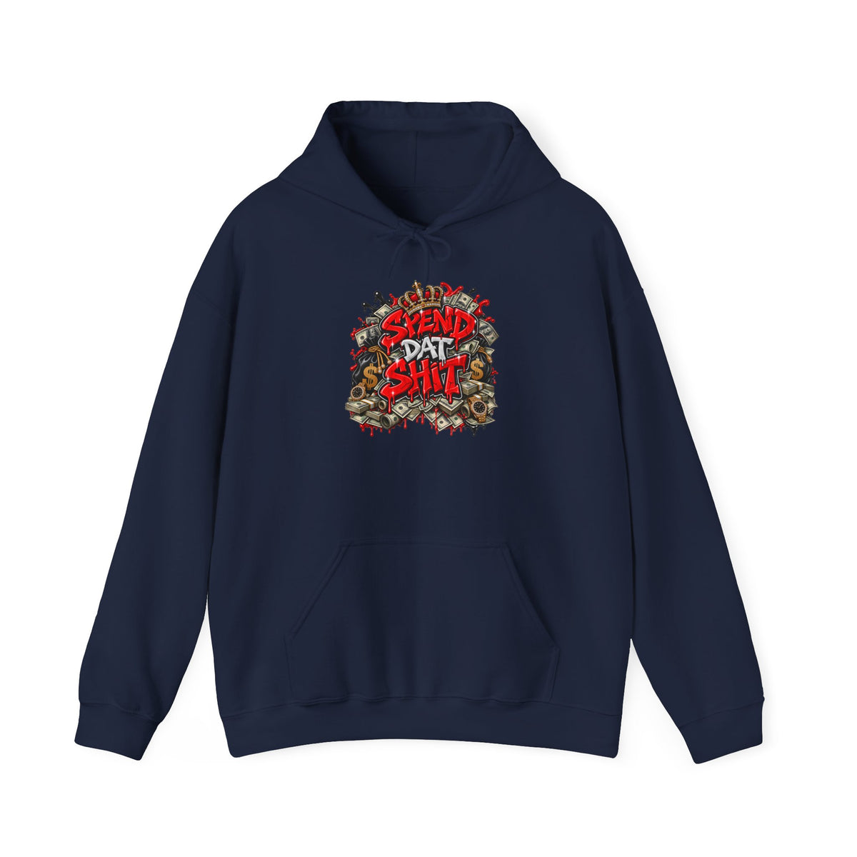 Skull Garden "Send Dat Shit" Hoodie | Graphic Streetwear, Edgy Horror Design