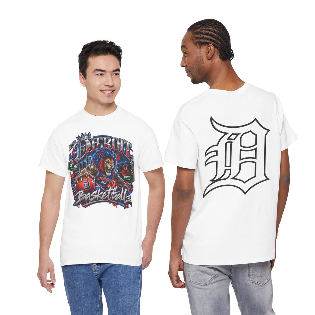 Detroit Basketball Tee | Motor City D Logo Shirt, Basketball Graphic