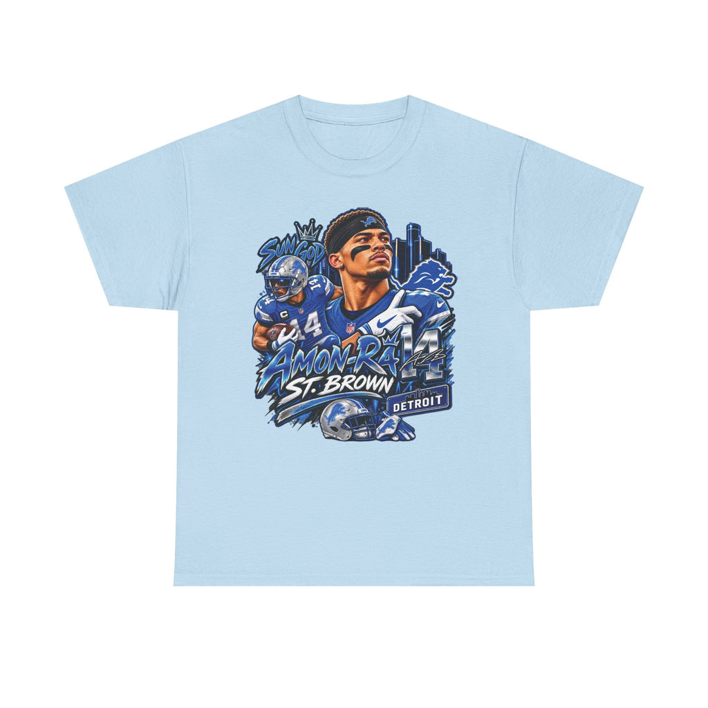 Amon-Ra St. Brown Detroit Football Tee | NFL Lions Player Graphic