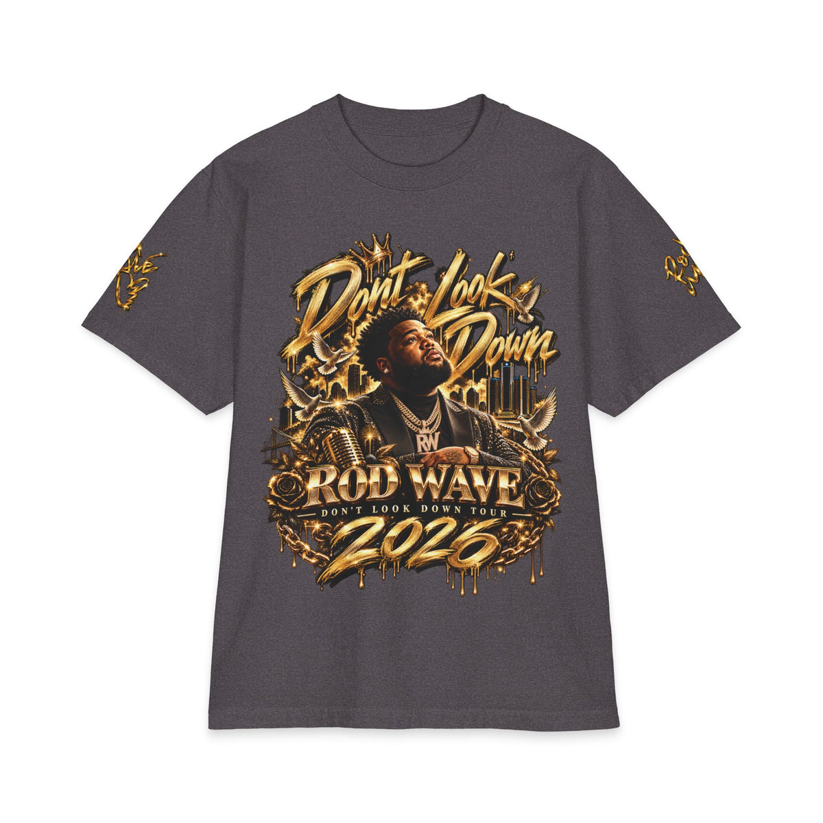 Don't Look Down Rod Wave 2026 T-Shirt | Rap Artist Graphic Tee, Tour Style
