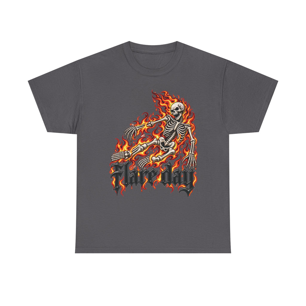 Flair Day Multiple Sclerosis Tee | Skull Flames Graphic Shirt