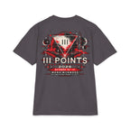 Three Points Tour Graphic Short Sleeve | Band Tee, Red Black Vintage