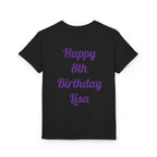 Wild About Being UNO Birthday Girl T-Shirt | Kids Custom Name Back