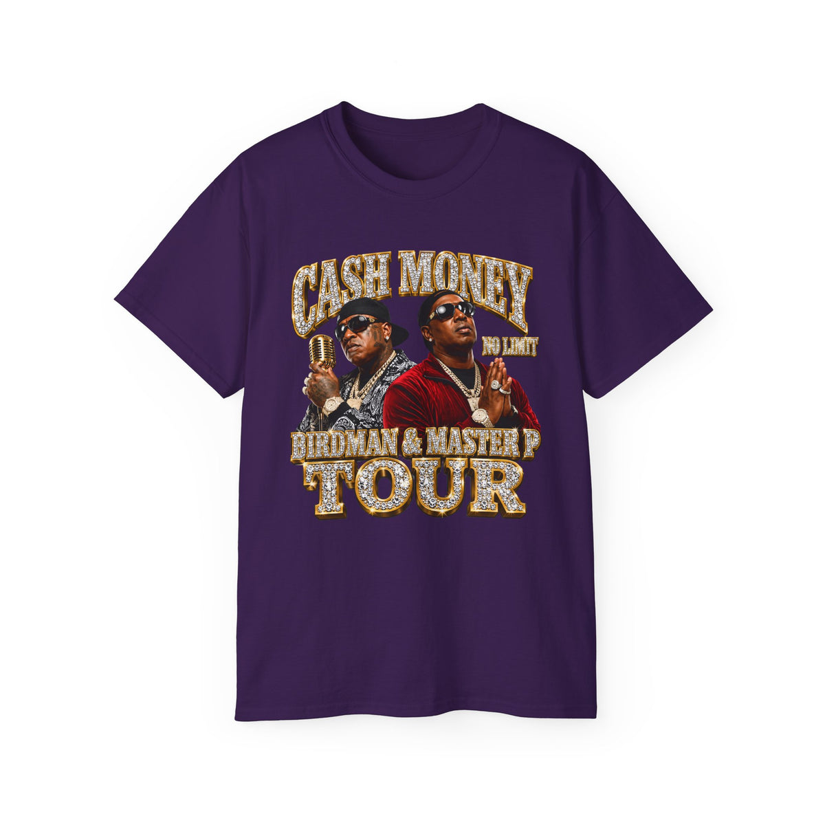 Cash Money Birdman & Master P Tour T-Shirt | Rap Hip Hop Vintage Poster