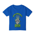 Stay Spooky Bruh toddler t-shirt | Skeleton hand graphic, Halloween kids top