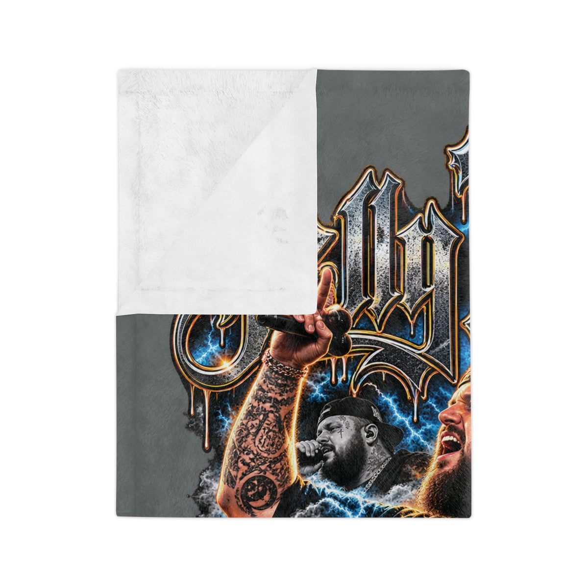 Roll Jelly concert portrait Velveteen blanket | musician tour artwork