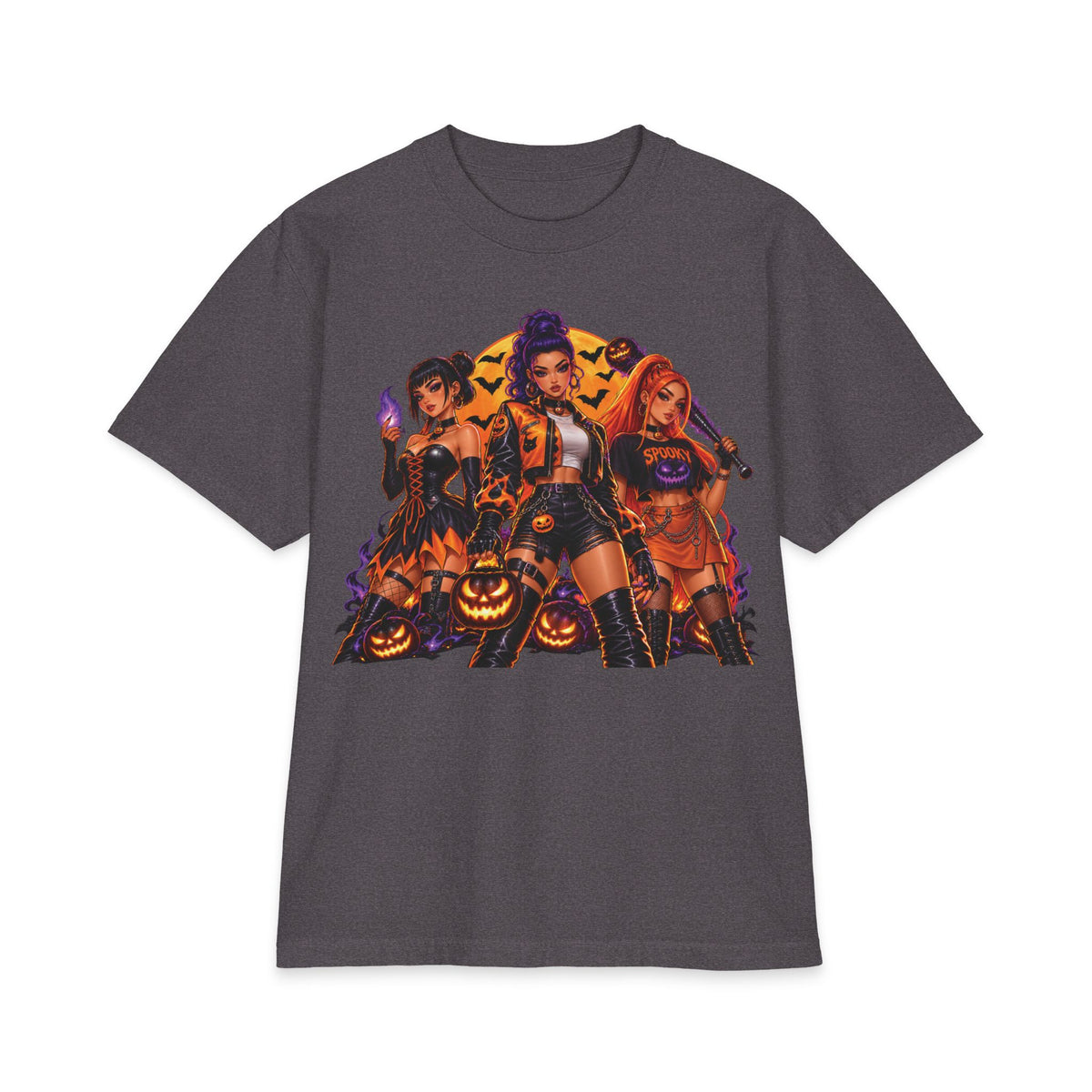 Halloween Witch Squad T-Shirt | Spooky Pumpkin Girls Graphic Tee
