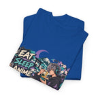 Eat Sleep Anime Gaming Repeat Video Game Graphic T-Shirt