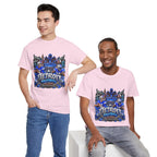 Detroit Football Graphic Tee | City Skyline, Players, Lions-Inspired Design