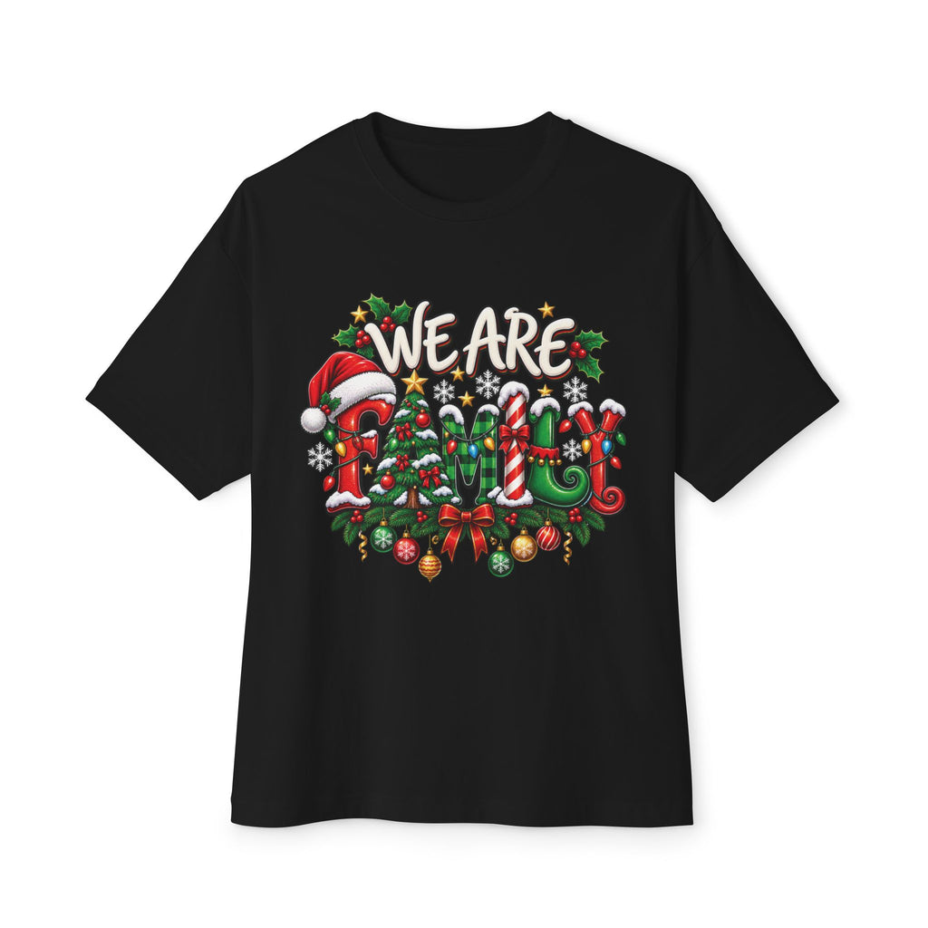 We Are Family Christmas T-Shirt | Holiday Family Shirt, Santa Holly Ornaments