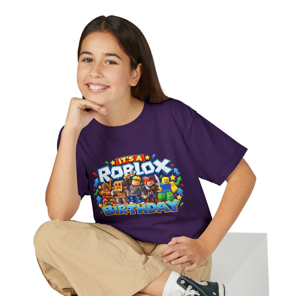 Roblox Birthday Leveling Up to 11 Youth T-Shirt