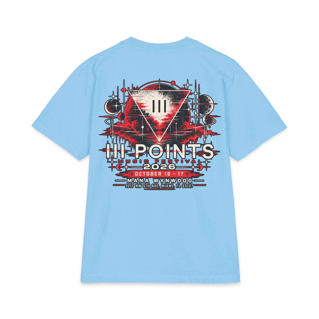Three Points Rose Graphic T-Shirt | Band Tour Poster Style