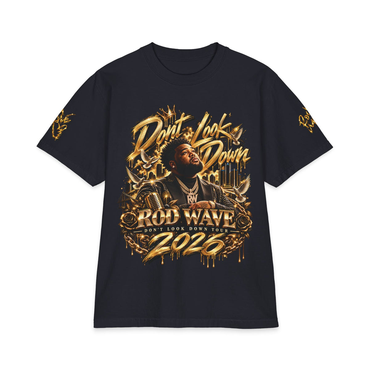 Don't Look Down Rod Wave 2026 T-Shirt | Rap Artist Graphic Tee, Tour Style