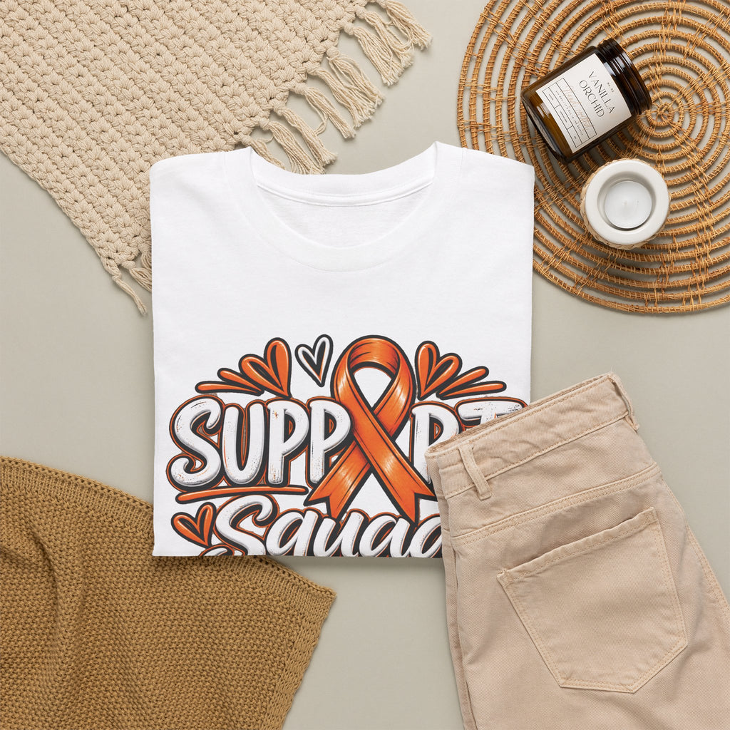 Multiple Sclerosis Squad Tee | Orange Awareness Ribbon, Leukemia Awareness