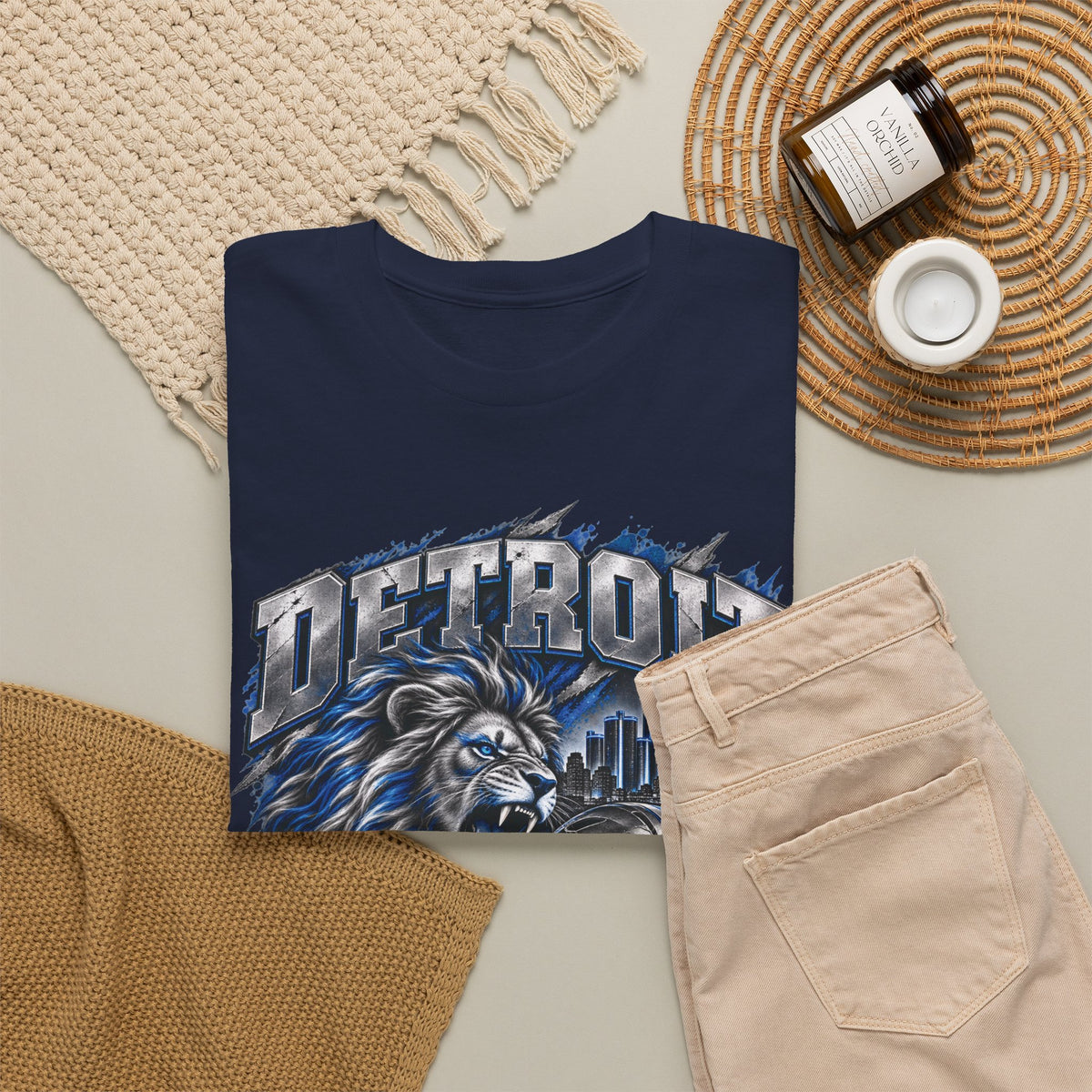 Detroit Football Lion Graphic Tee