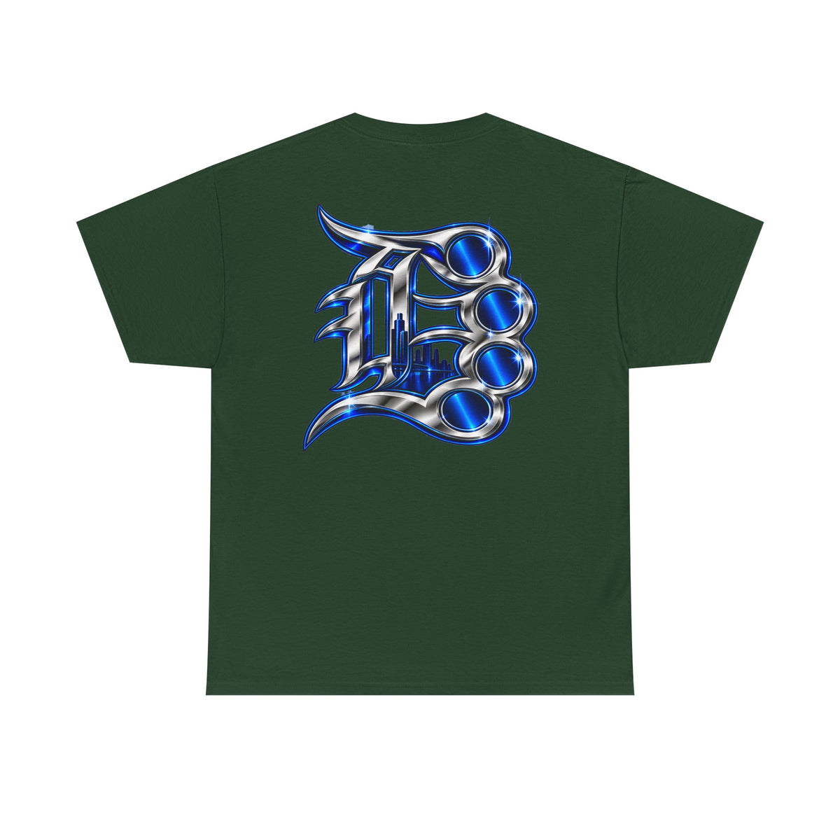 Detroit Baseball Tee | Vintage Script & Skyline Graphic