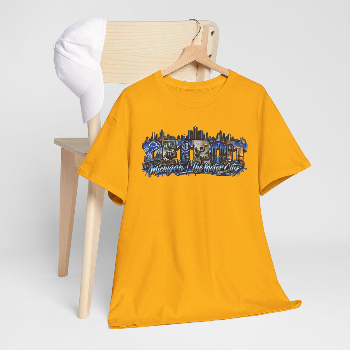 Detroit skyline collage T-Shirt | Detroit Michigan Motor City Tee