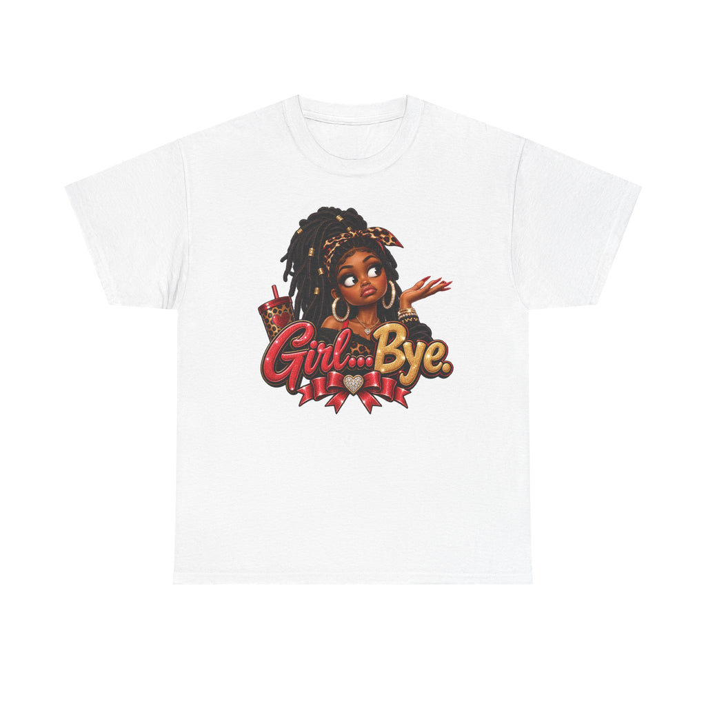 Girl Bye graphic tee | Black girl cartoon, sassy slogan t-shirt