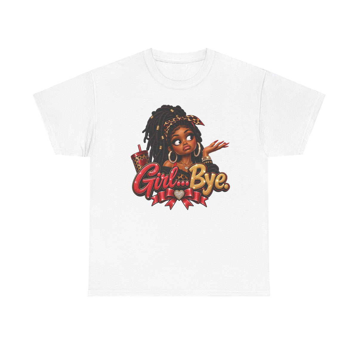 Girl Bye graphic tee | Black girl cartoon, sassy slogan t-shirt