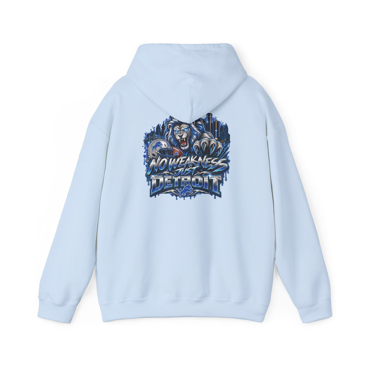 Detroit Lions Football Hoodie | No Weaknesses Team Spirit