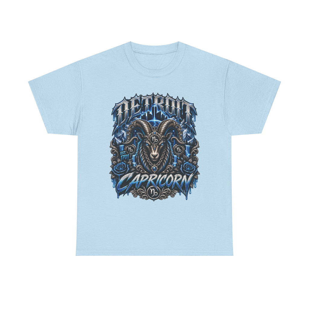 Capricorn Goat Graphic Tee | Zodiac Detroit Illustration T-Shirt